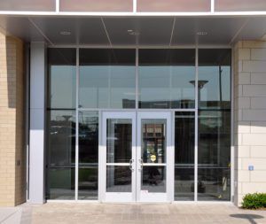 The commercial glasses in large big building at Maryland