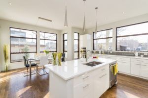 Interior glass work for kitchen at Maryland