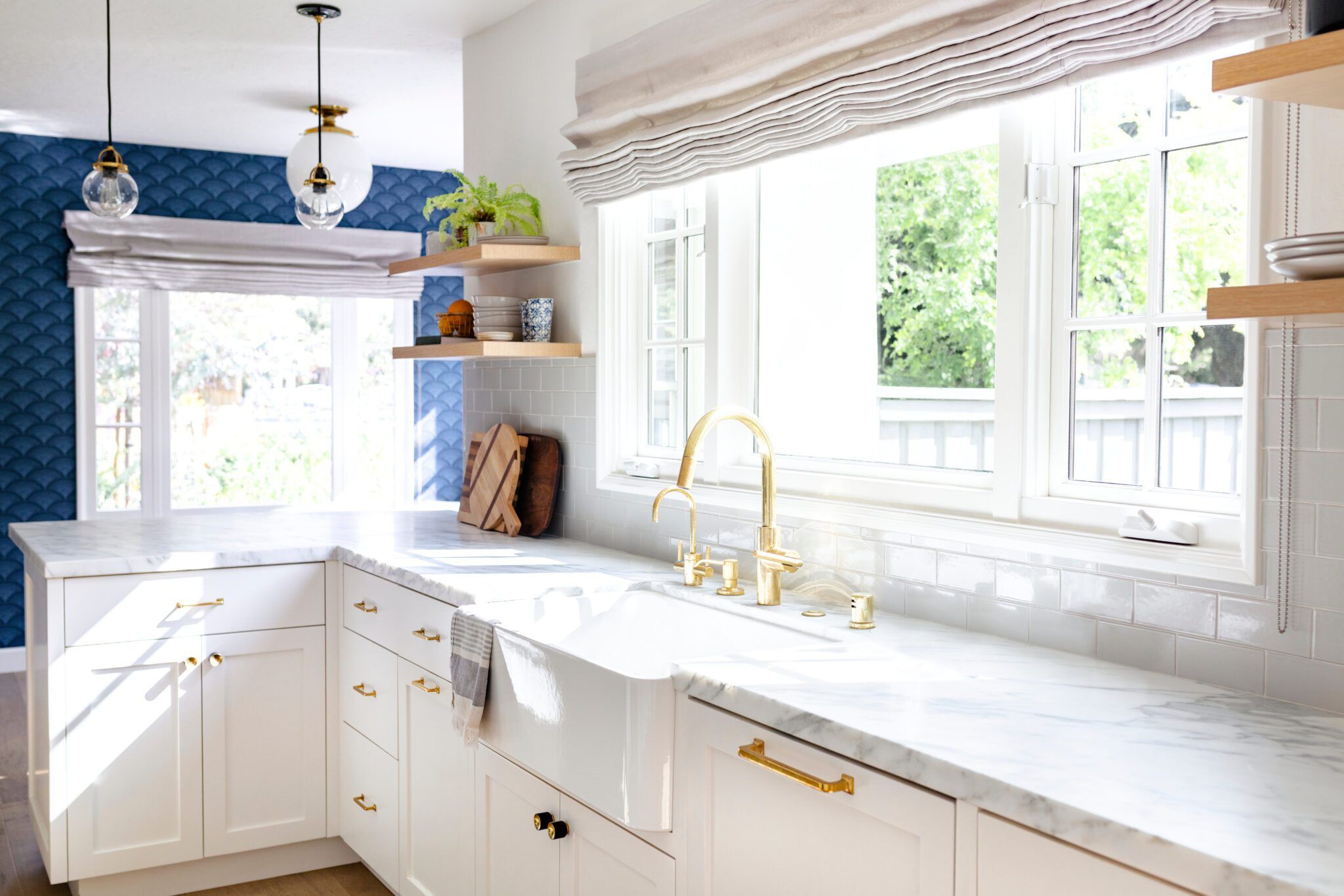 Bright kitchen window windows over countertops