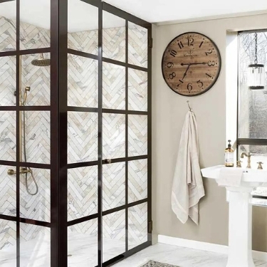 Grid Pattern Shower Image